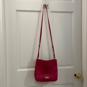 Cole Haan cross body bag. Deep rose pink. EUC